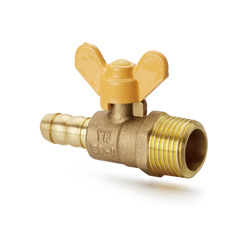 YH-207 Mosiężny zawór kulowy z uchwytem motylkowym (złącze M/węża)